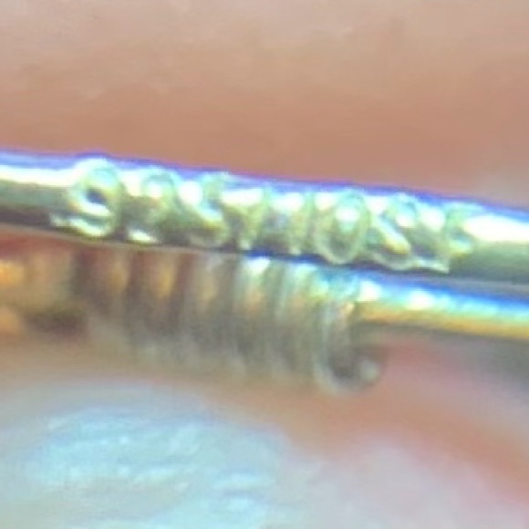 STERLING NECKLACE & EARRINGS SET FAUX PEARLS w BLUE STONE & GLASS BEADS 16-18" - Picture 8 of 9